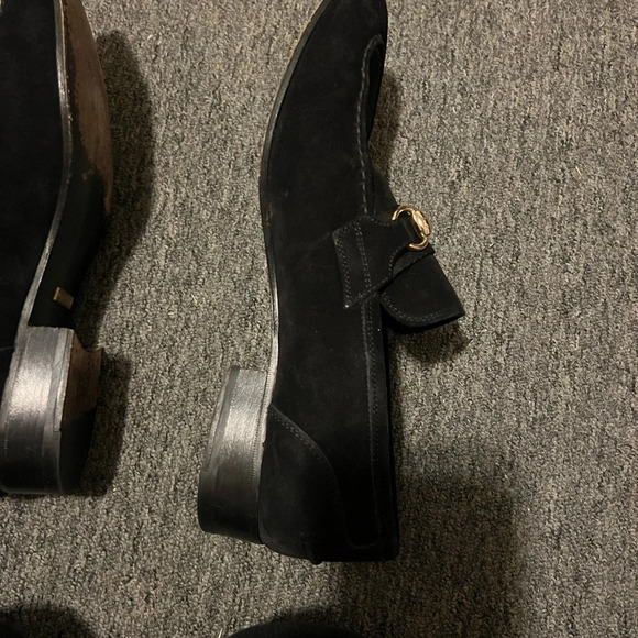 Gucci Black Suede Horse-bit Loafers, size 9 - Picture 8 of 10